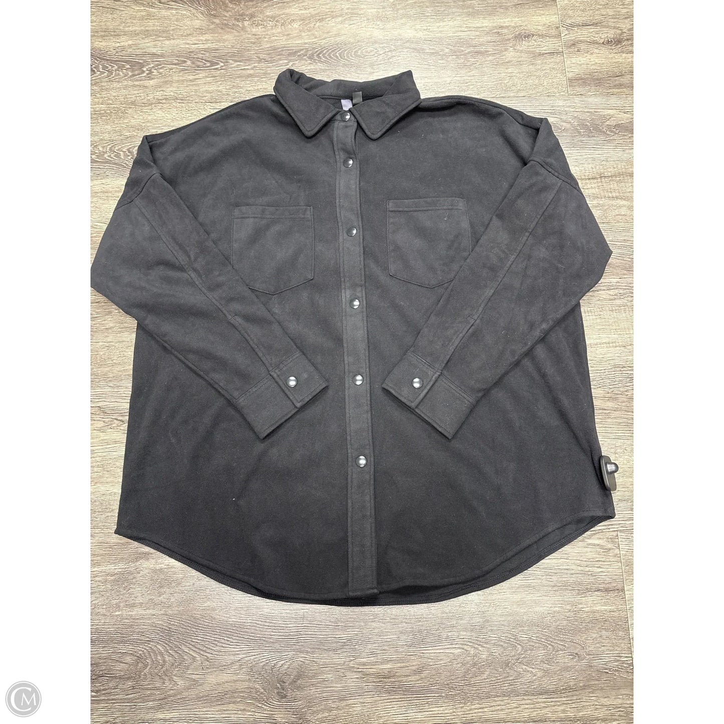 Jacket Shirt By Mondetta In Black, Size: Xxl
