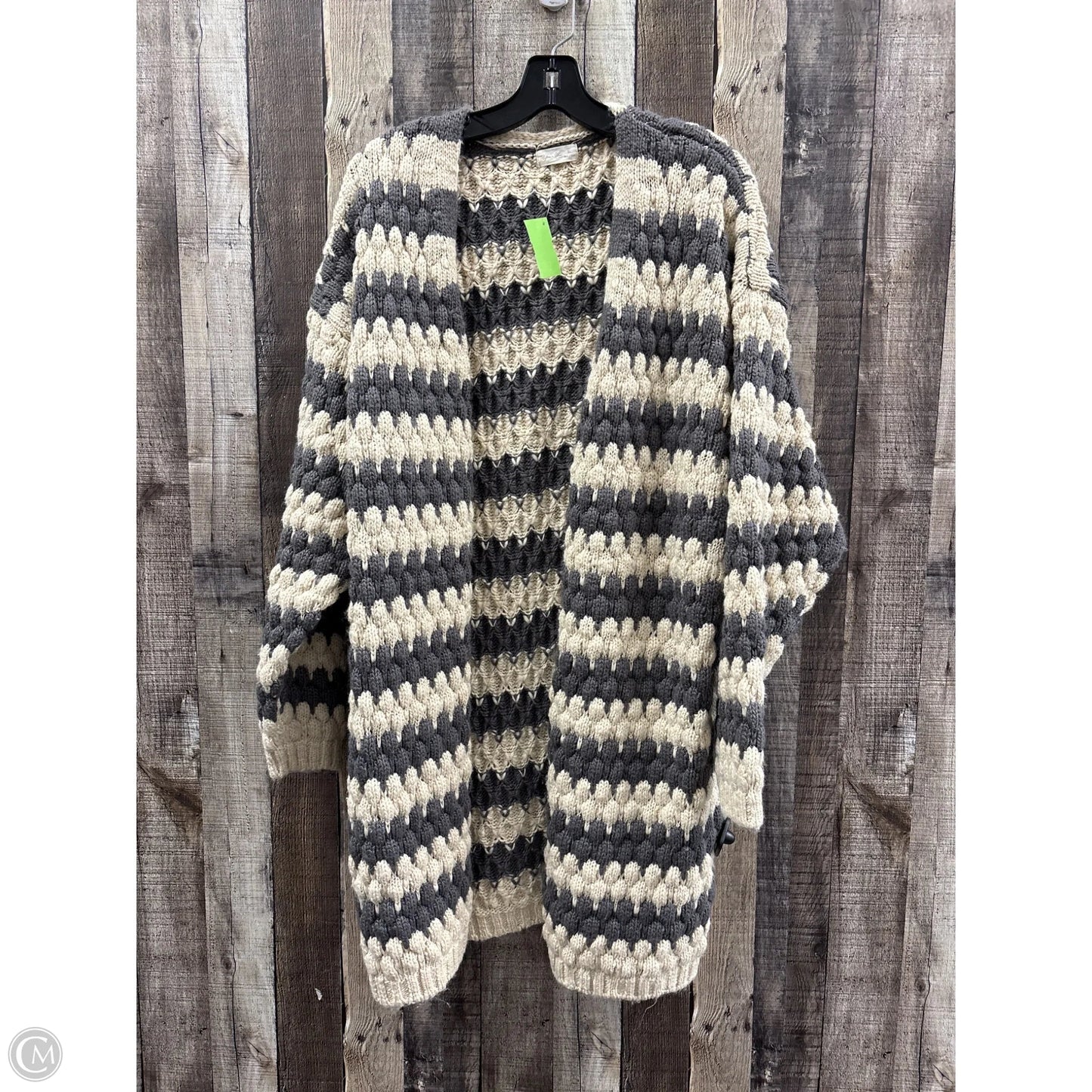 Sweater Cardigan By Cmc In Grey, Size: Xl