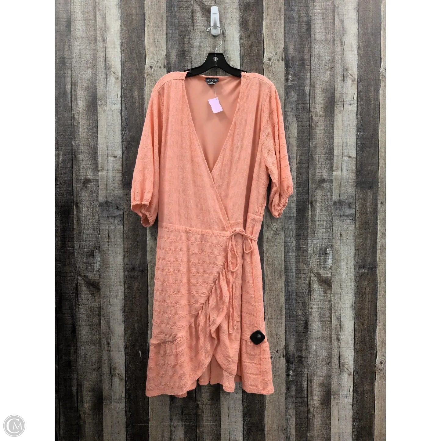 Dress Casual Midi By City Chic In Pink, Size: 18