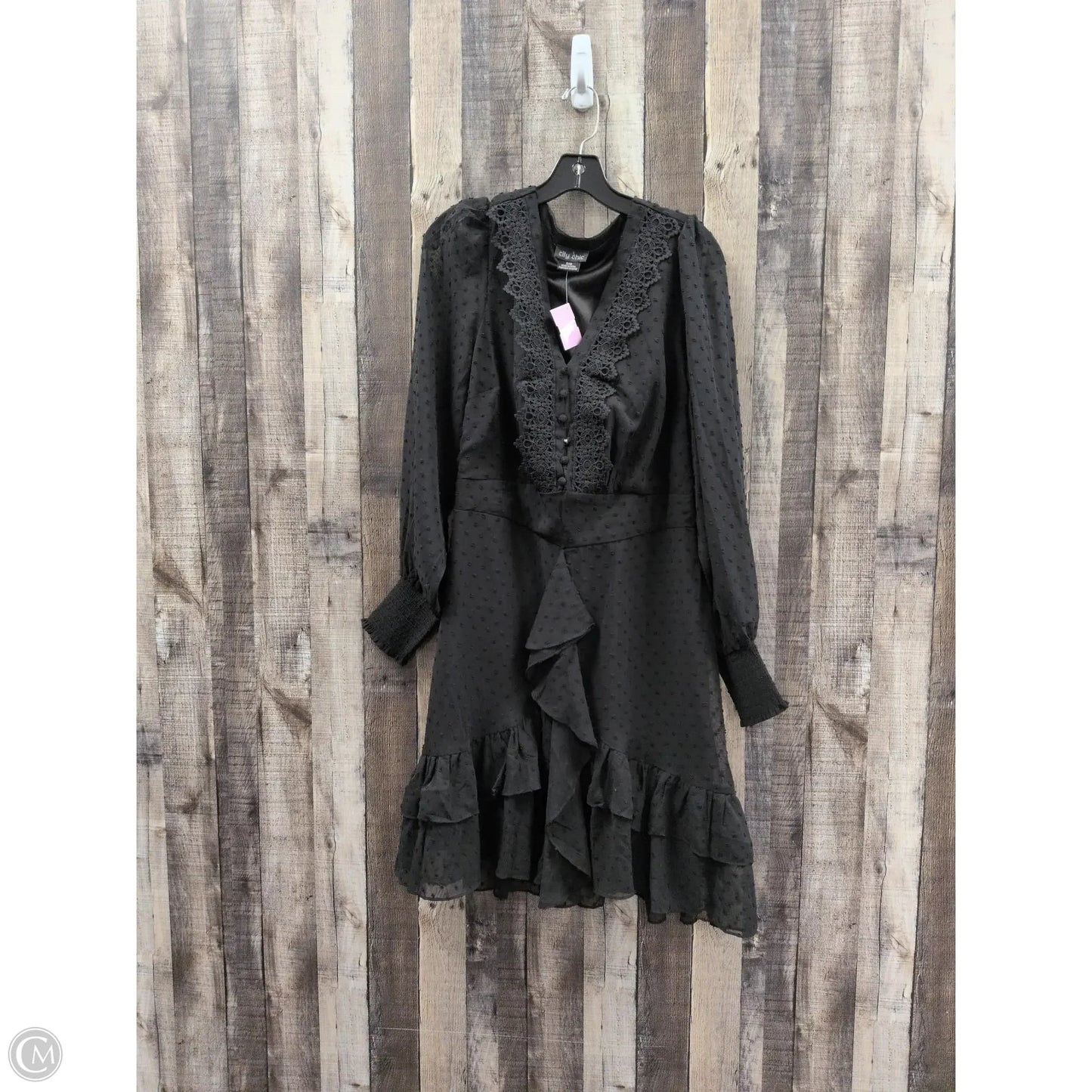 Dress Casual Midi By City Chic In Black, Size: 16