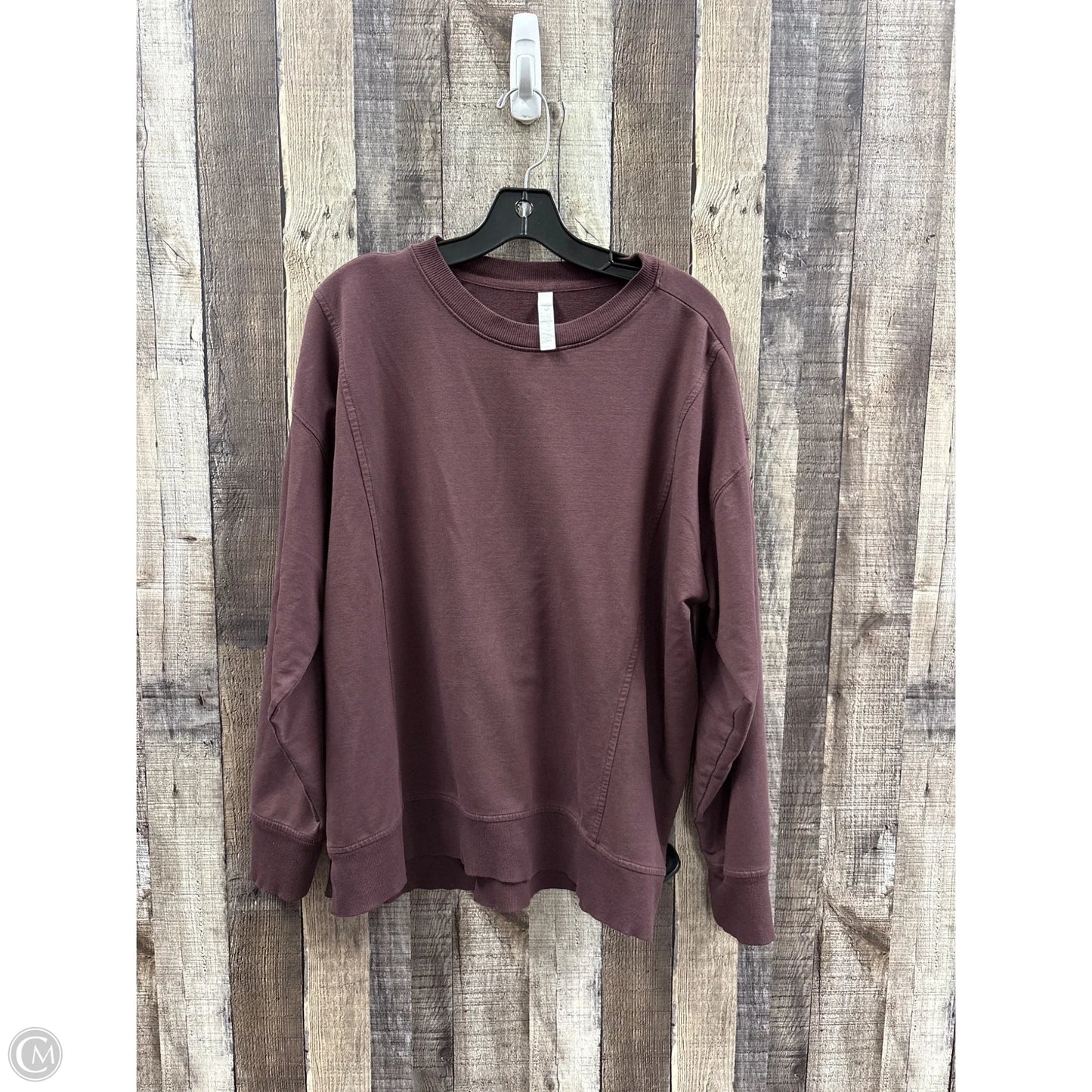 Sweatshirt Crewneck By Zella In Purple, Size: L