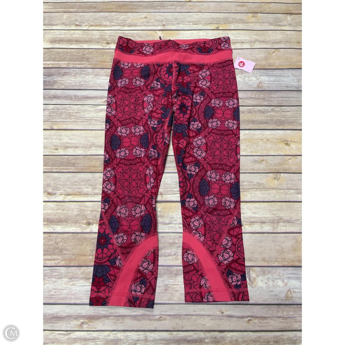Athletic Capris By Lululemon In Red, Size: 6
