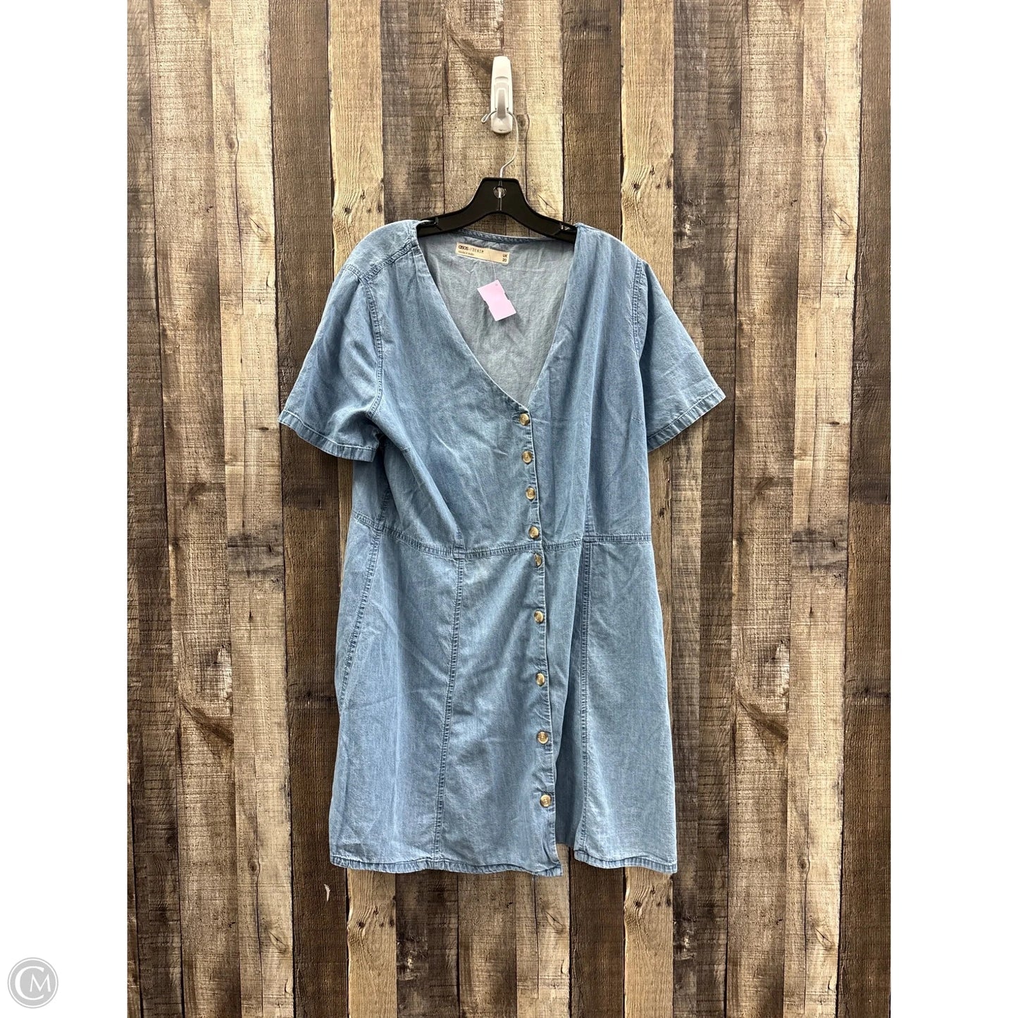Dress Casual Short By Asos In Blue, Size: 16
