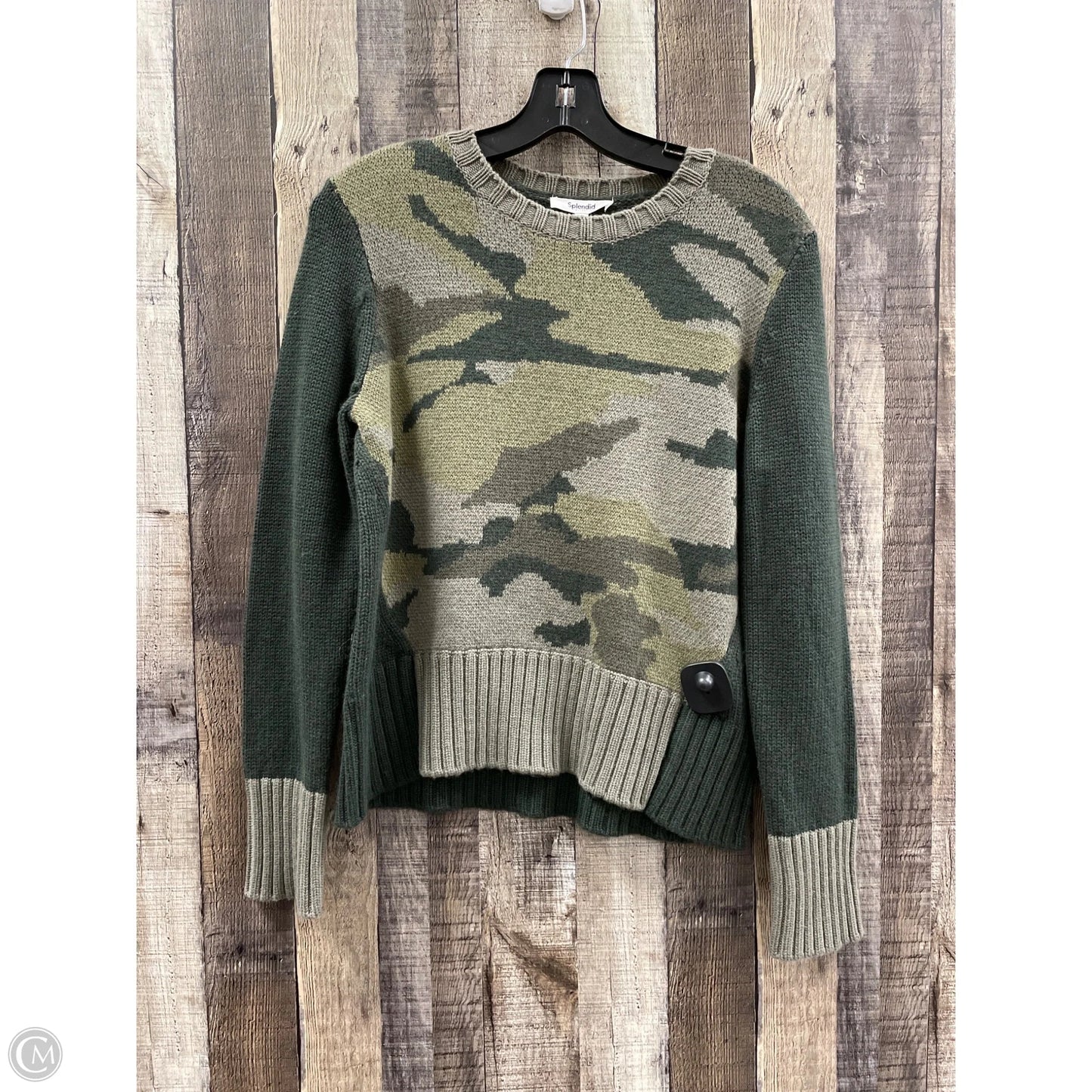 Sweater By Splendid In Green, Size: Xs