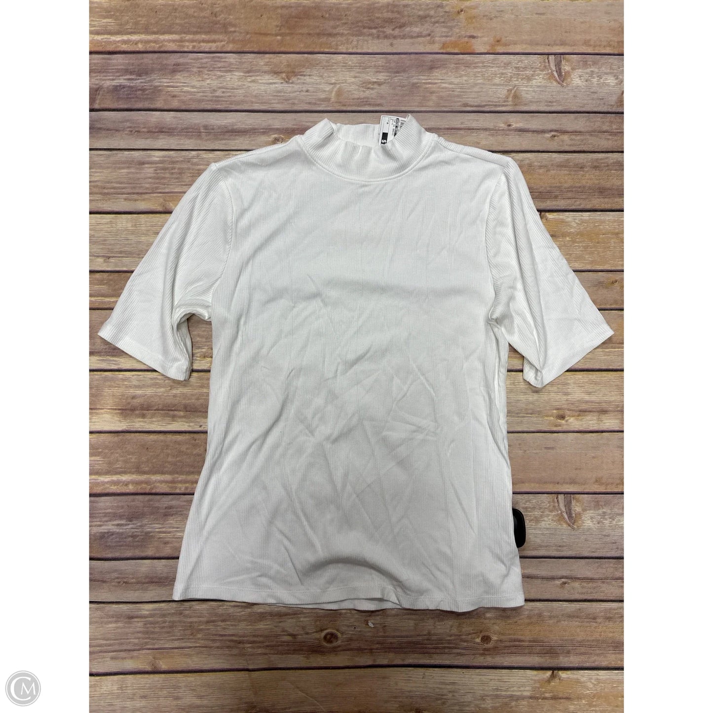 Top Short Sleeve Basic By Nine West In White, Size: M