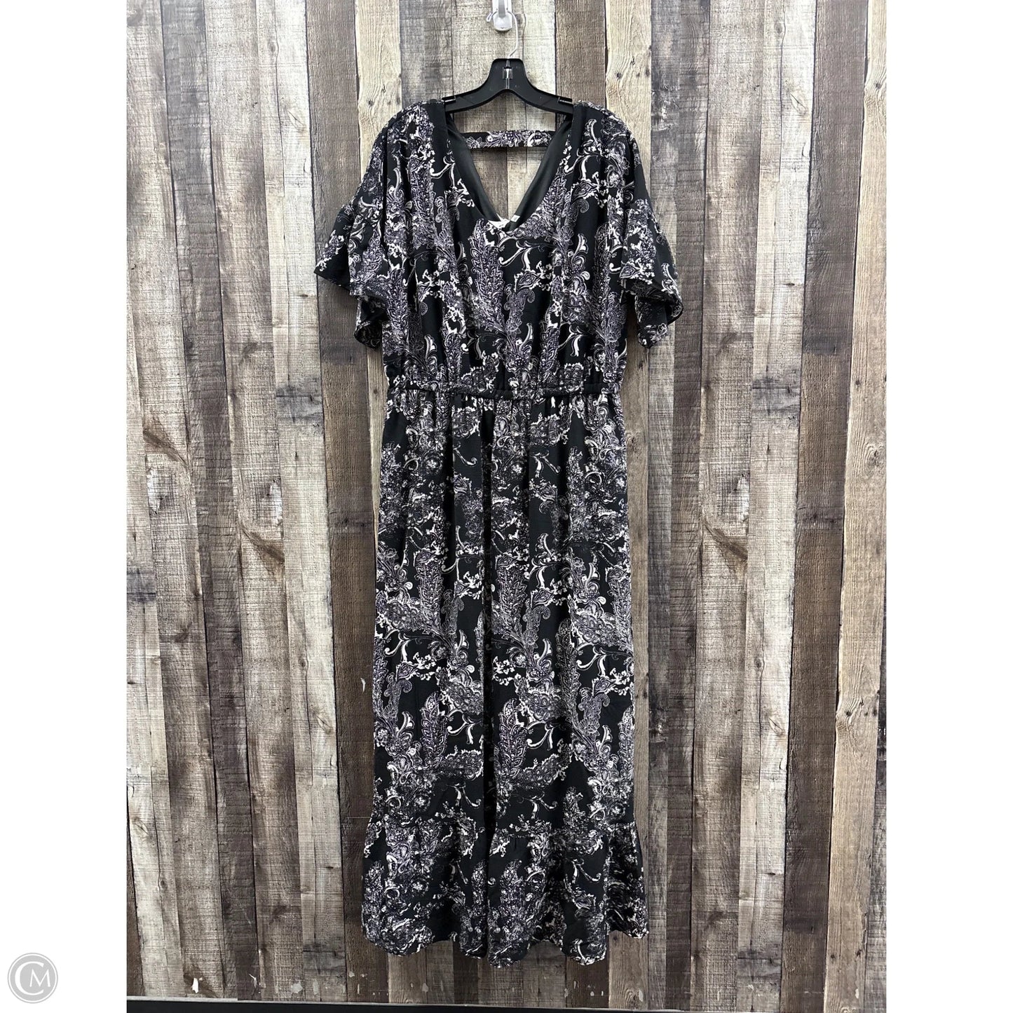 Dress Casual Maxi By New York And Co In Black, Size: 1x