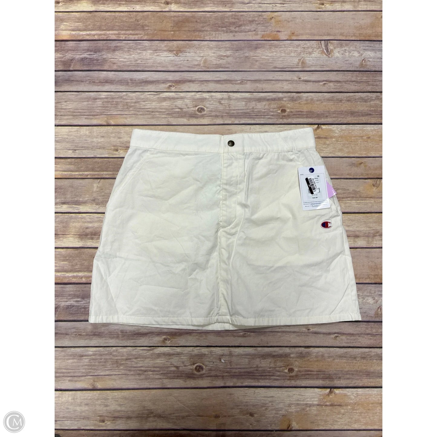 Athletic Skort By Champion In Cream, Size: M