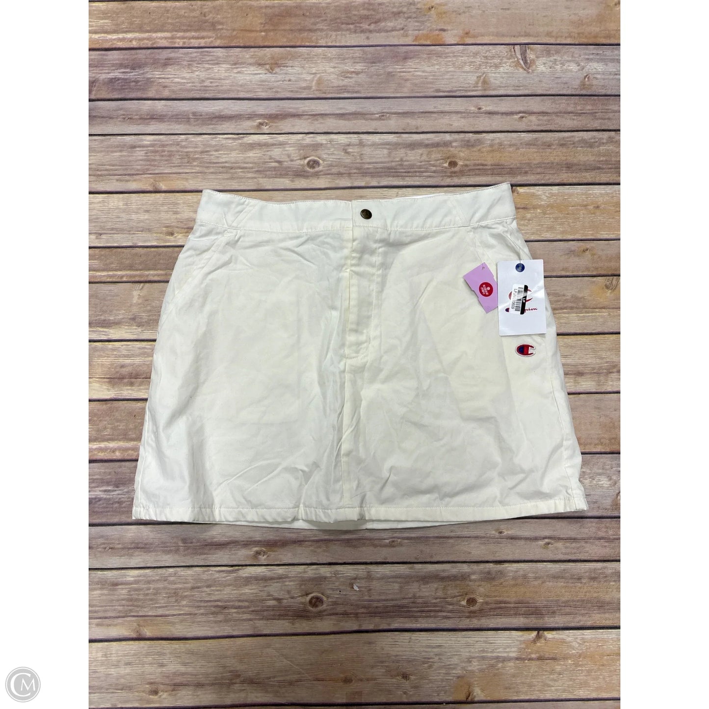 Athletic Skort By Champion In Cream, Size: M
