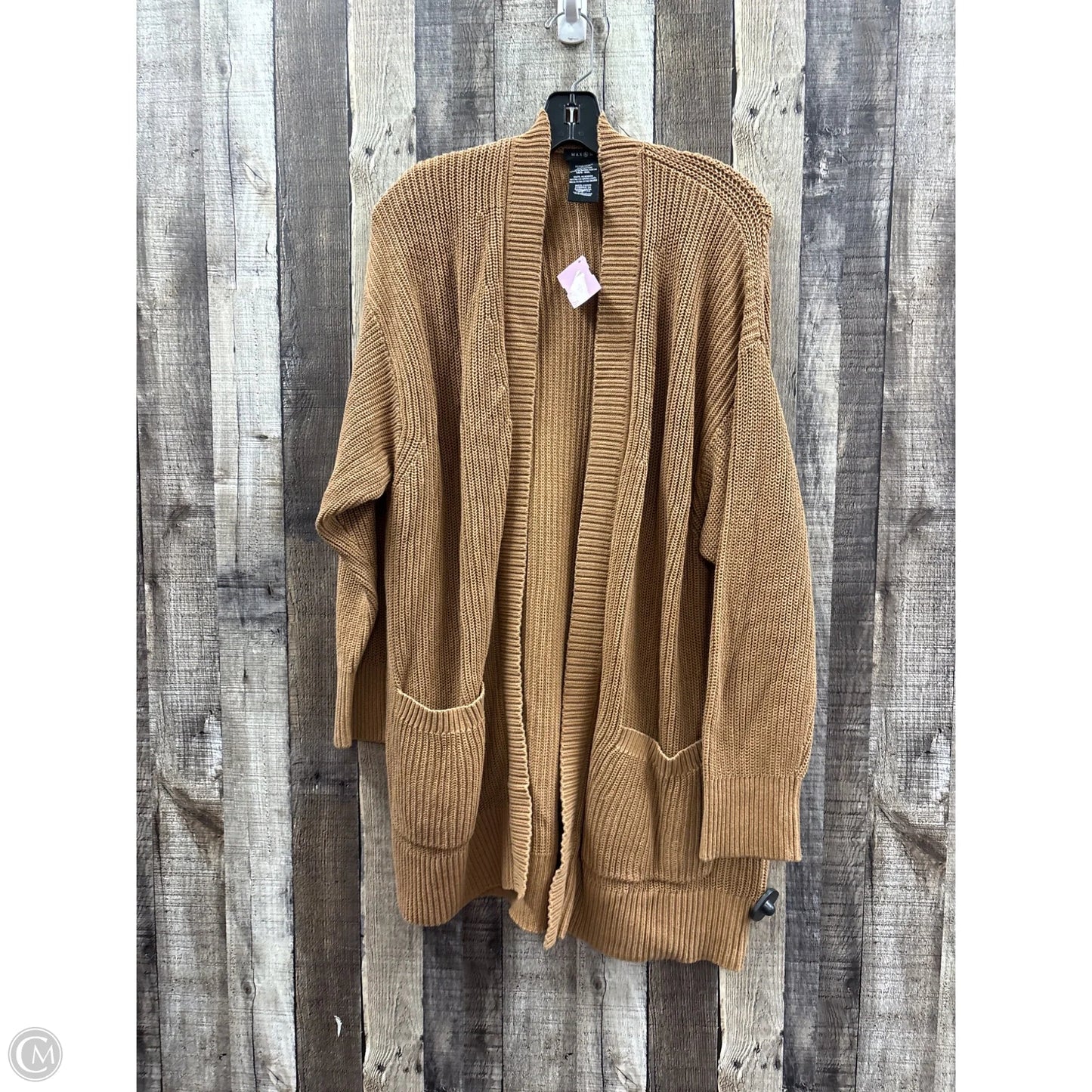 Sweater Cardigan By Cme In Brown, Size: Xxl