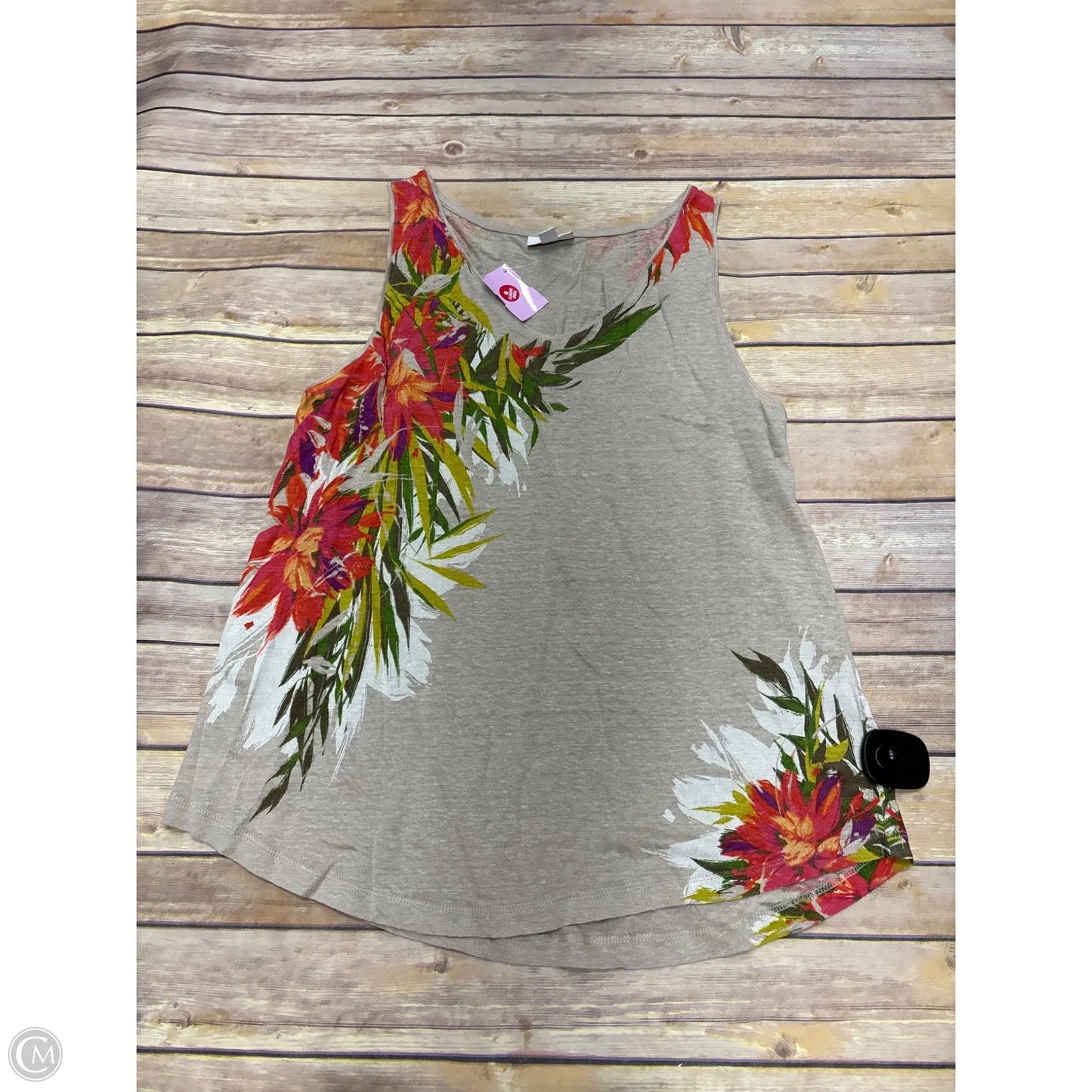 Top Sleeveless By J. Jill In Tan, Size: M
