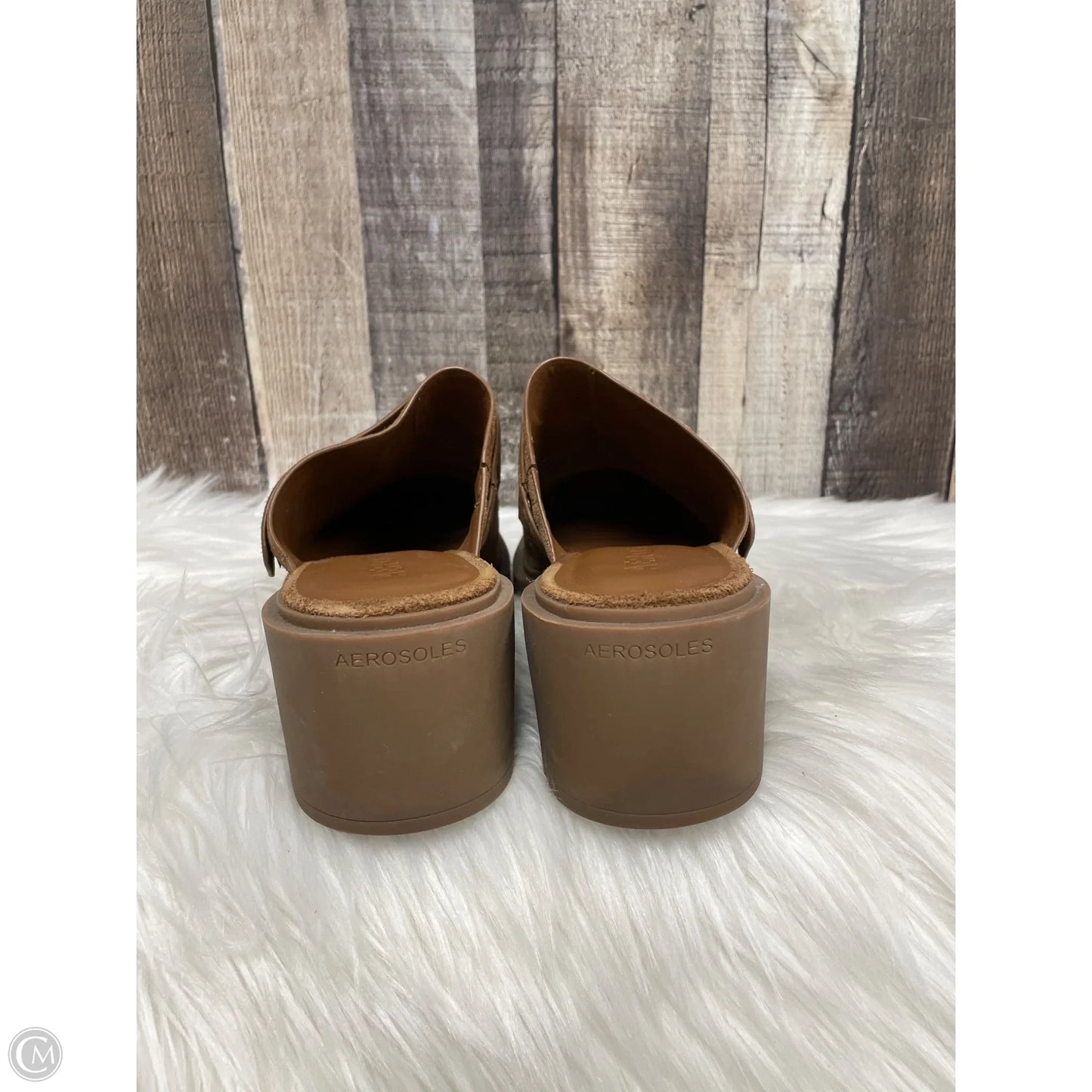 Shoes Heels Block By Aerosoles In Brown, Size: 10