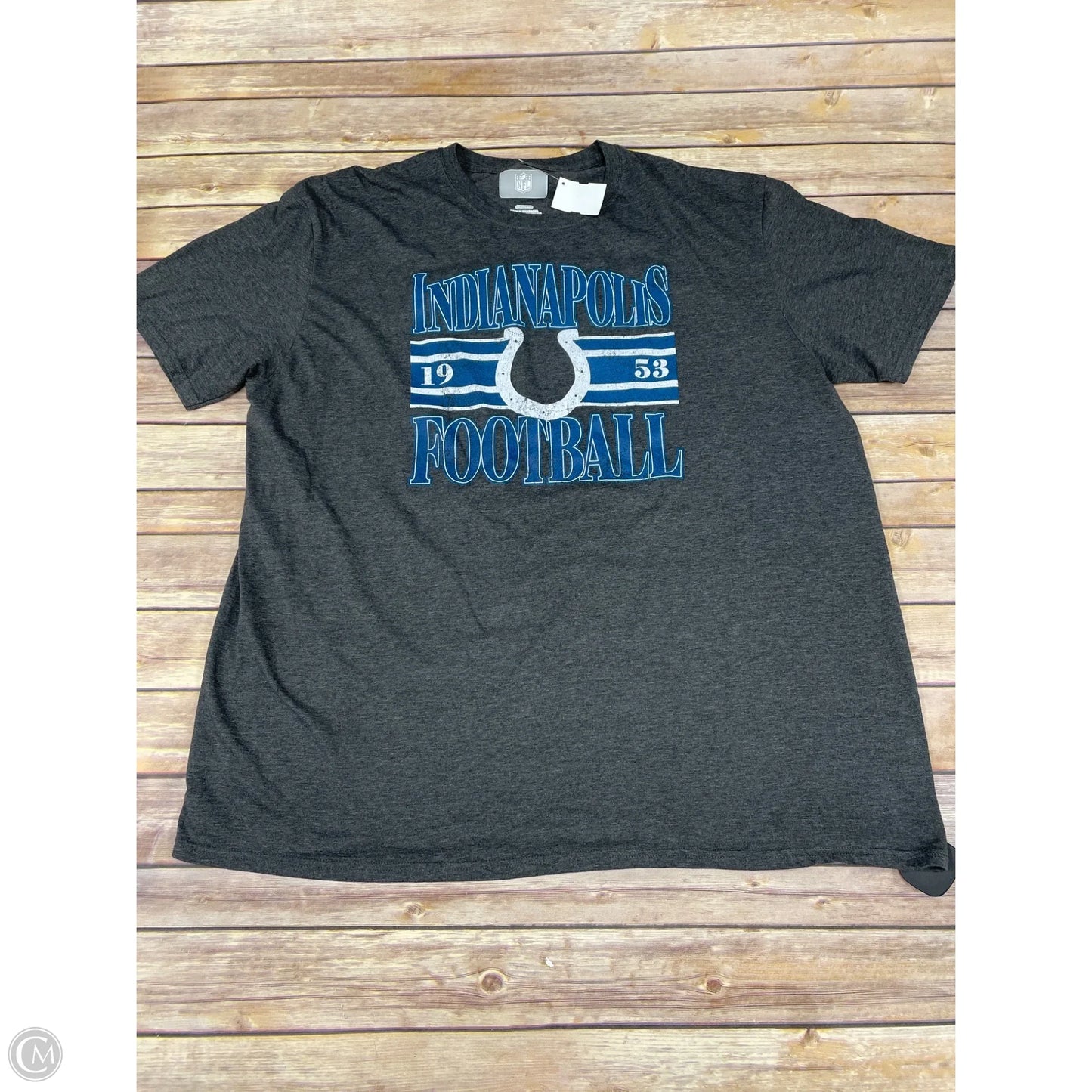 Top Short Sleeve By Nfl In Grey, Size: 2x