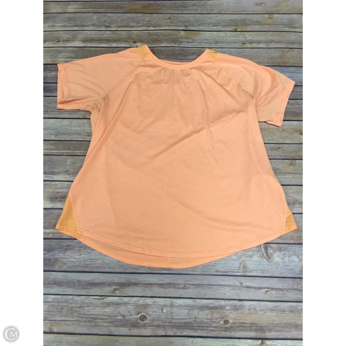 Athletic Top Short Sleeve By Tek Gear In Orange, Size: Xl
