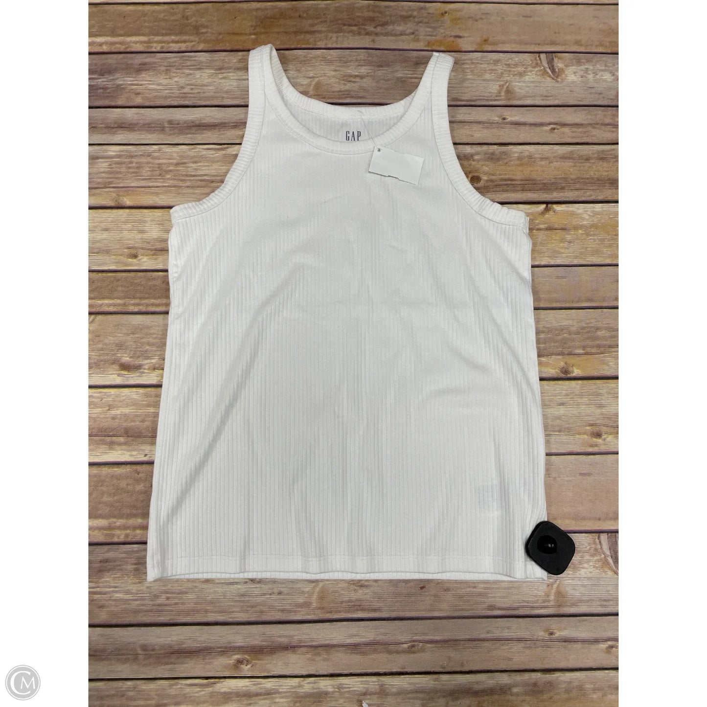 Top Sleeveless Basic By Gap In White, Size: M