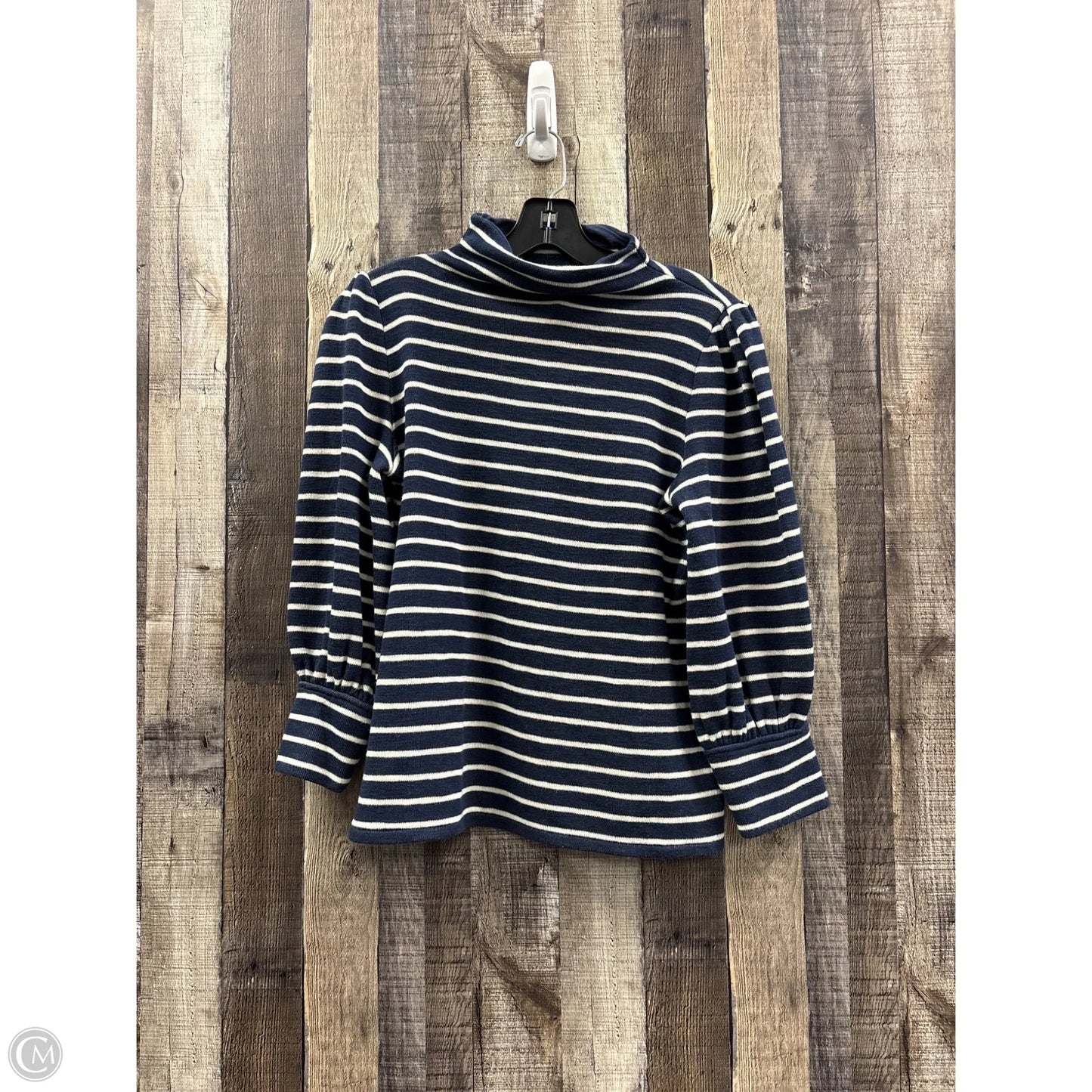 Top Long Sleeve By Madewell In Blue, Size: S