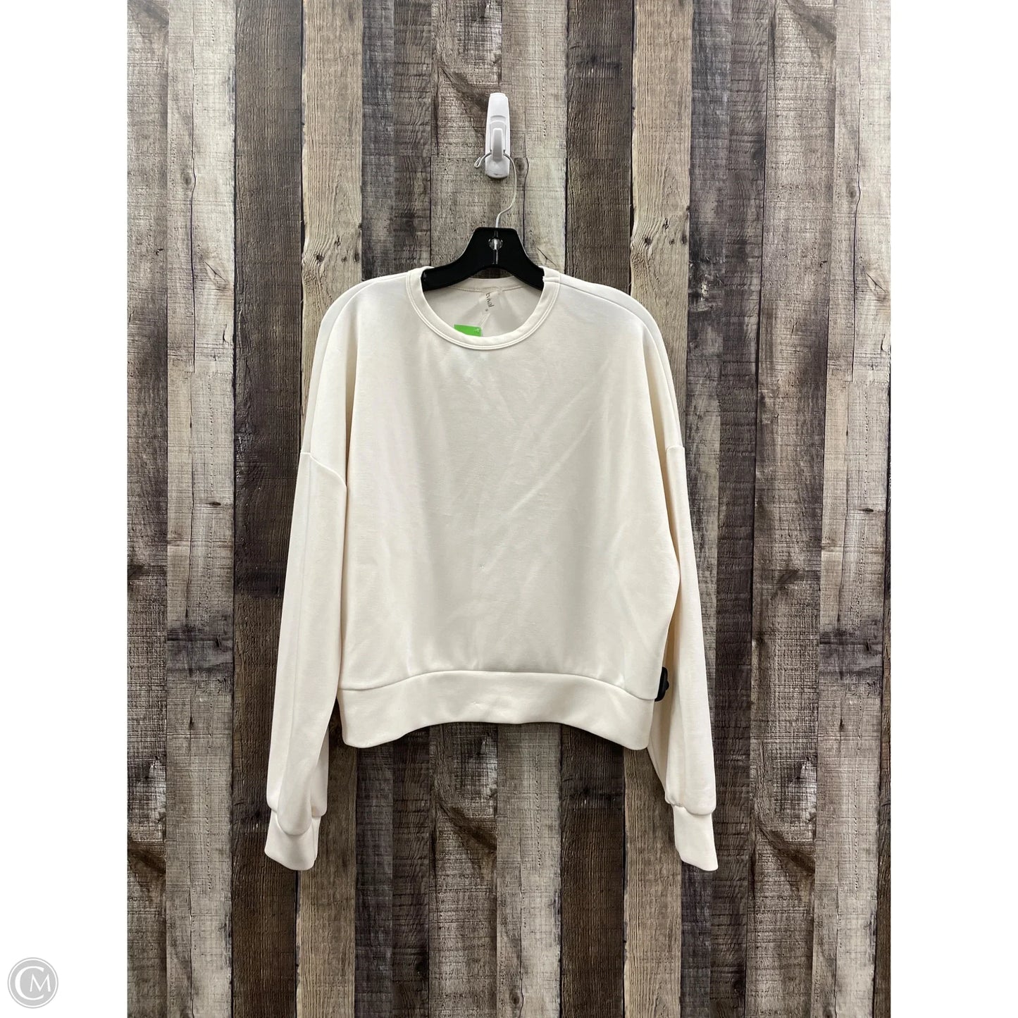 Sweatshirt Crewneck By As Revival In Cream, Size: M