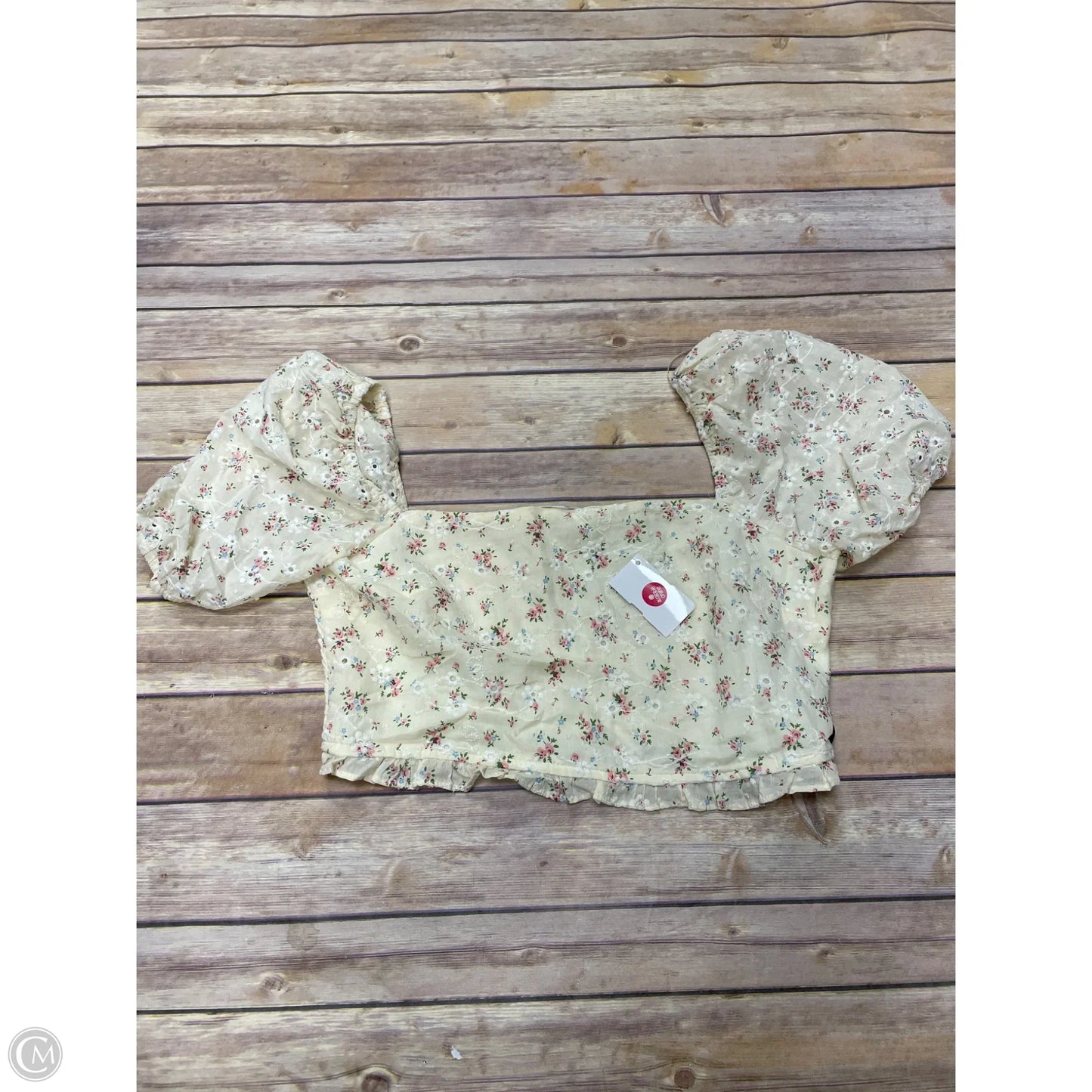 Top Short Sleeve By Altard State In Yellow, Size: M