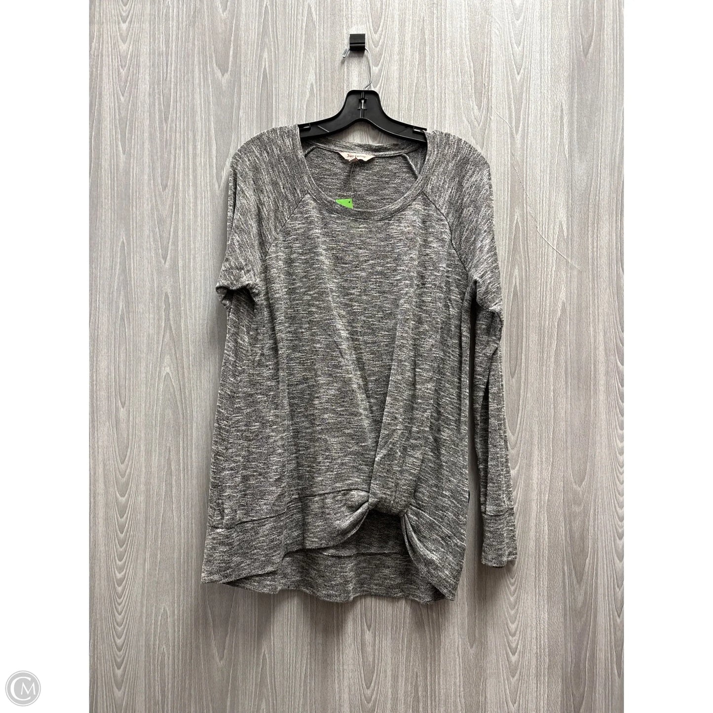 Top Long Sleeve Basic By Juicy Couture In Grey, Size: Xl