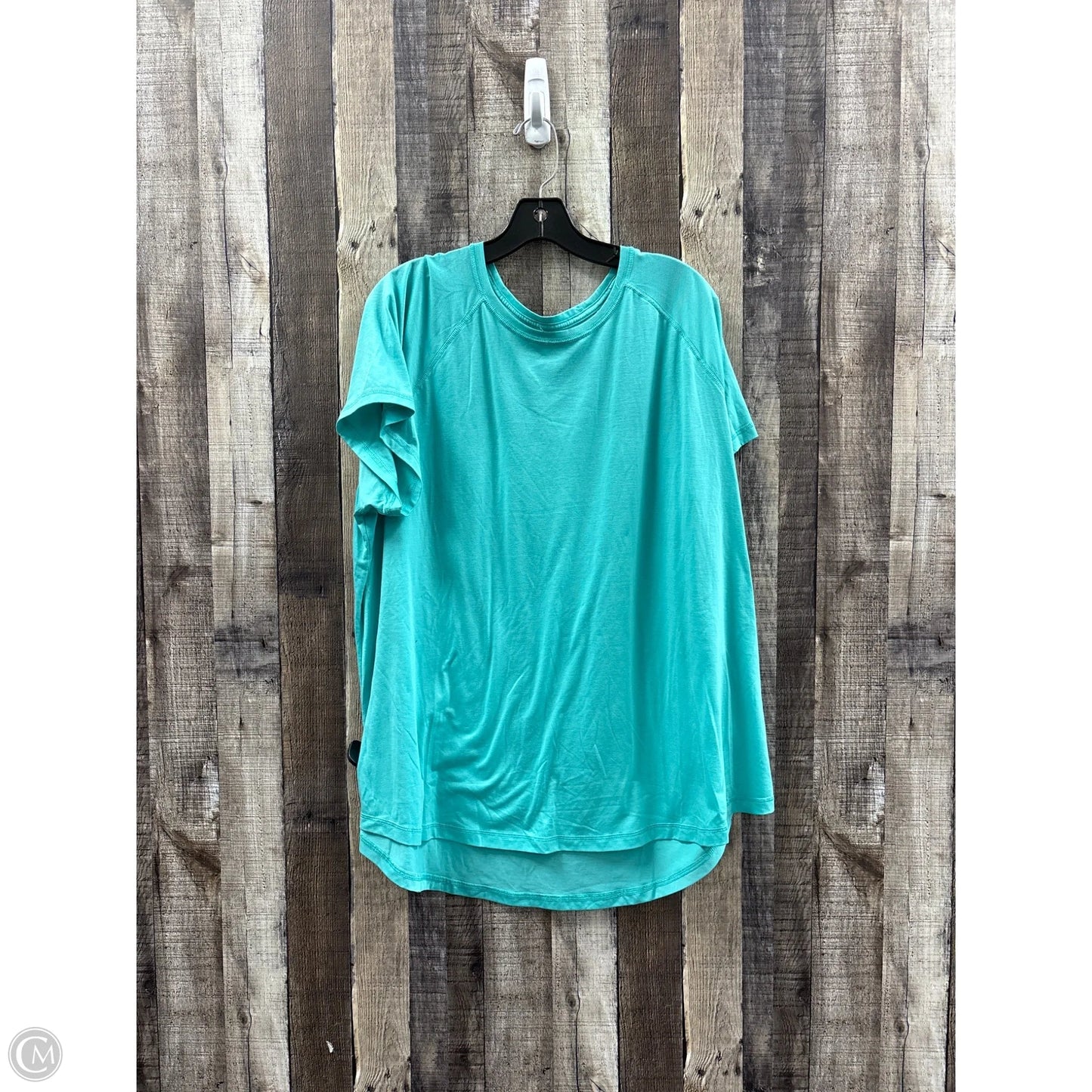 Athletic Top Short Sleeve By Tek Gear In Green, Size: 2x