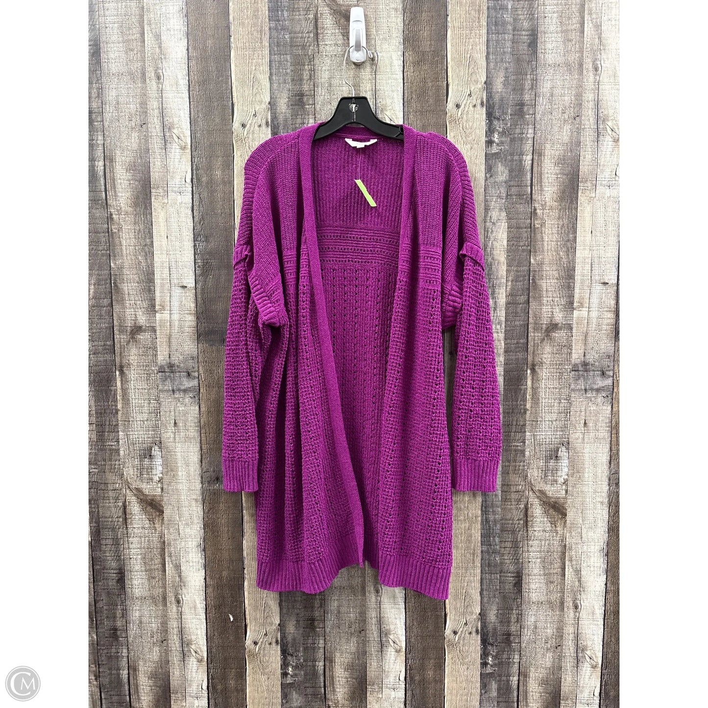 Cardigan By Terra & Sky In Purple, Size: 2x