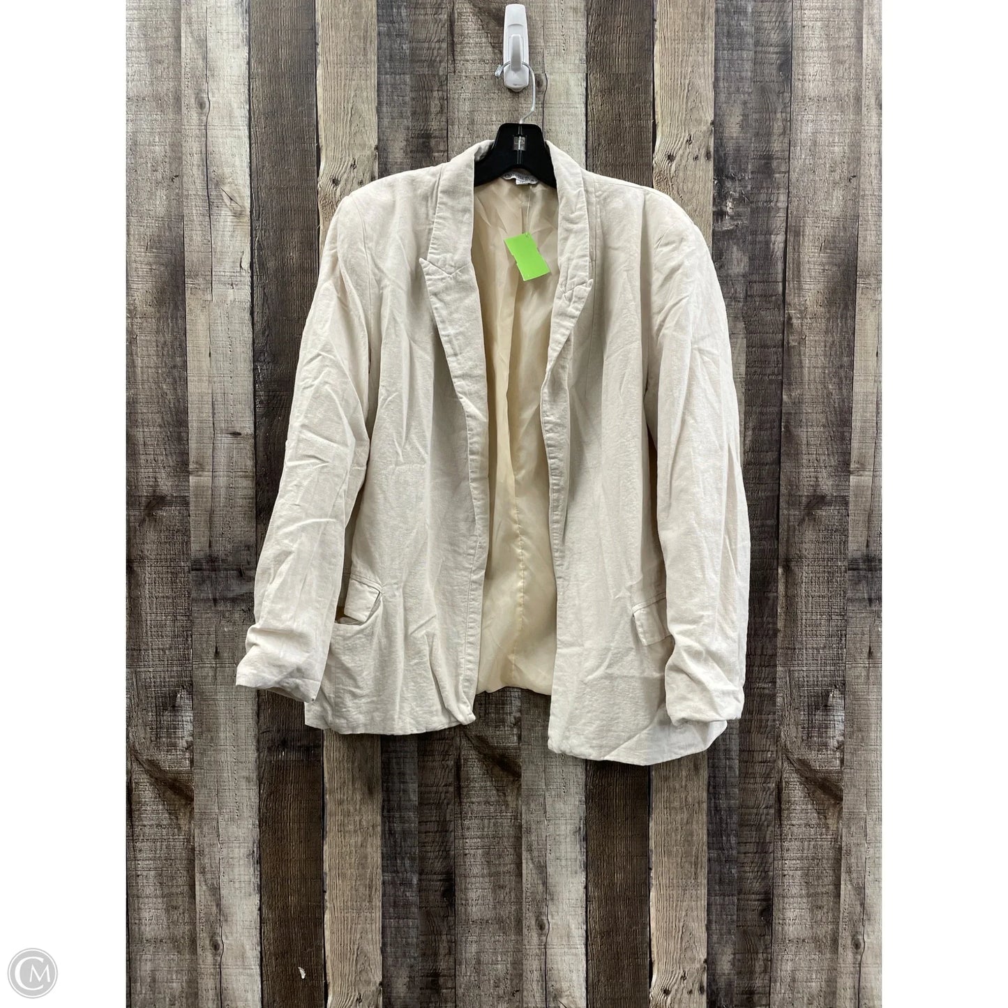 Blazer By Ophelia Roe In Tan, Size: 1x