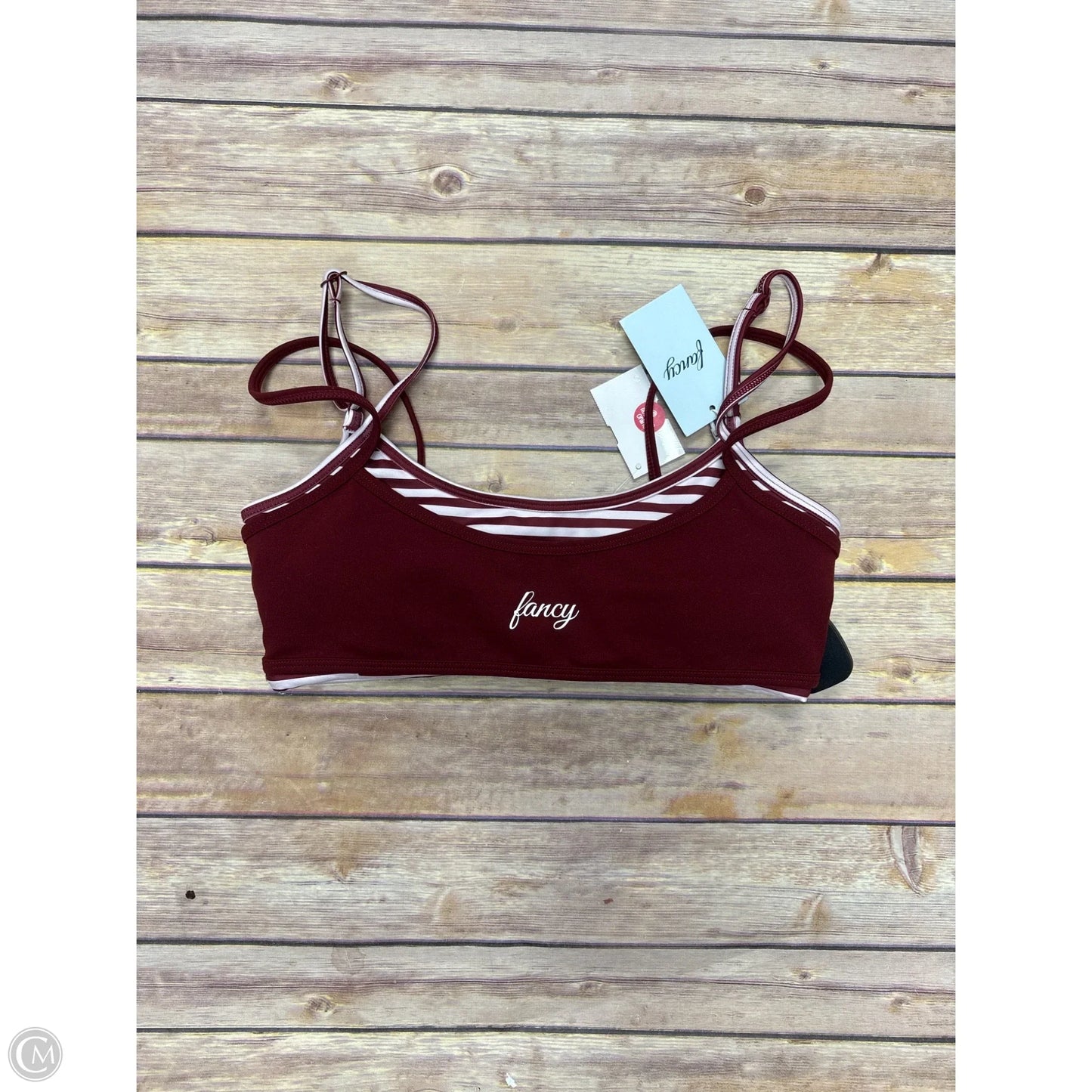 Athletic Bra By Cme In Maroon, Size: Xs
