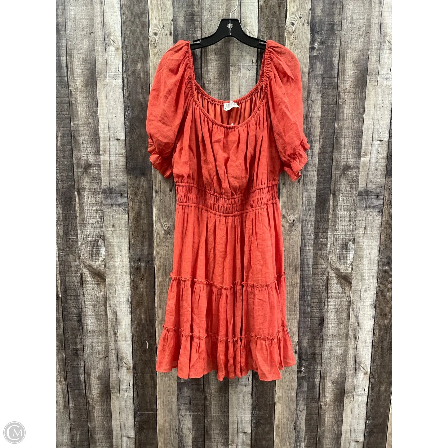 Dress Casual Short By Cme In Coral, Size: 2x