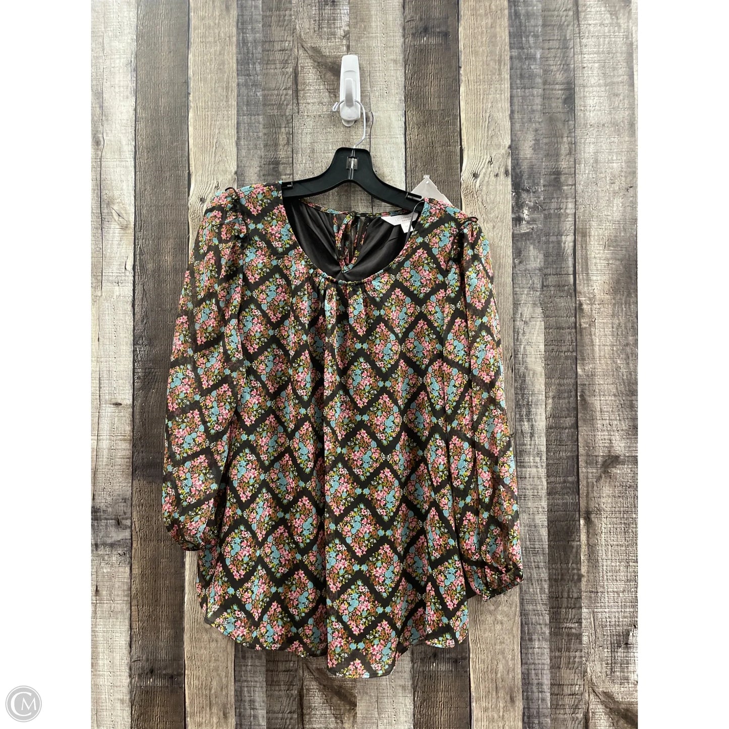 Top Long Sleeve By Lc Lauren Conrad In Multi-colored, Size: M