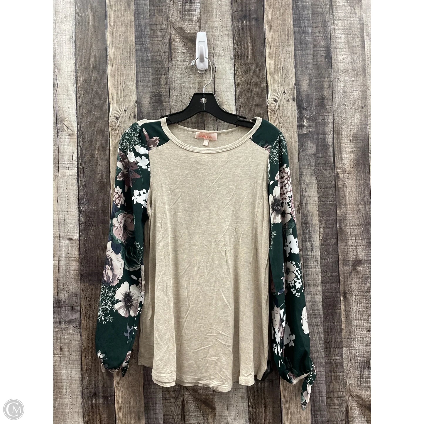 Top Long Sleeve By Cme In Multi-colored, Size: S