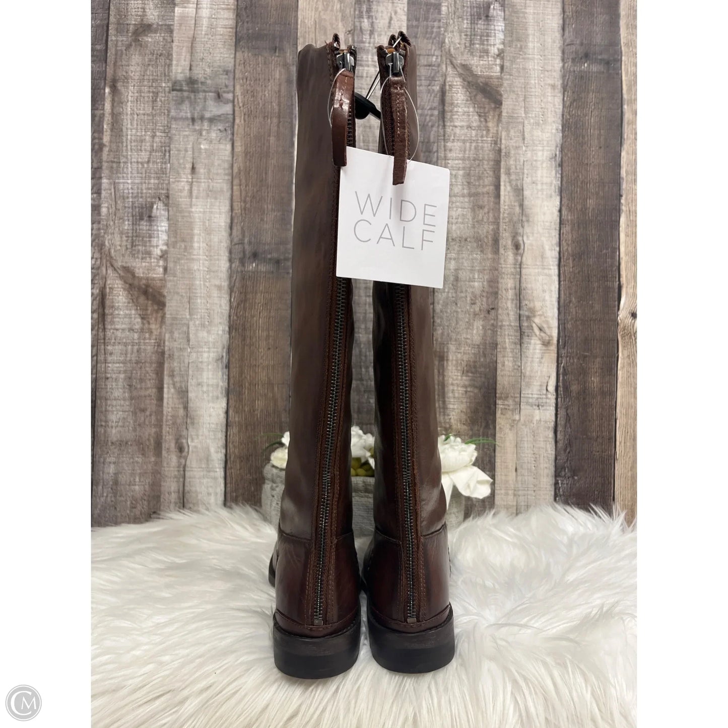 Boots Knee Flats By Franco Sarto In Brown, Size: 7