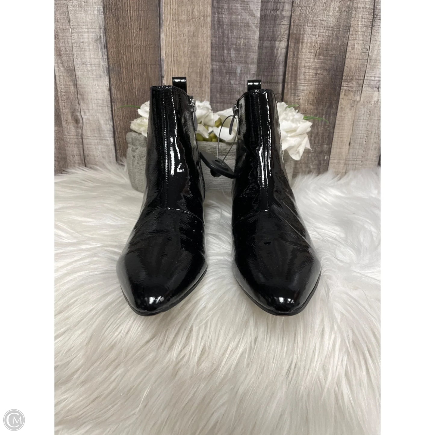 Boots Ankle Heels By Franco Sarto In Black, Size: 6