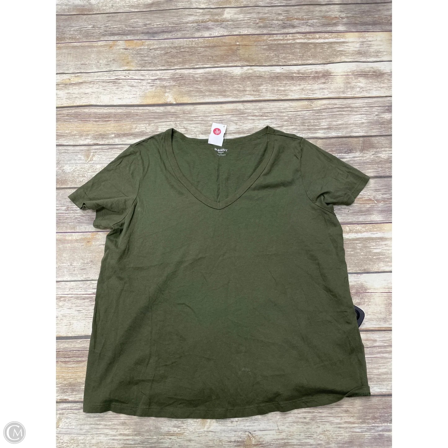 Top Short Sleeve Basic By Old Navy In Green, Size: L
