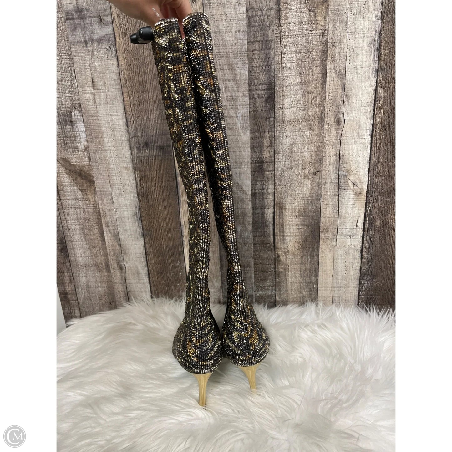 Boots Over-the-knee Heels By Betsey Johnson In Multi-colored, Size: 9