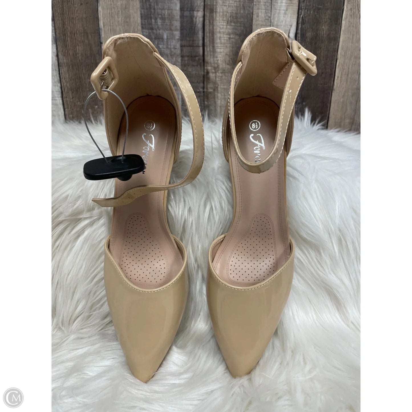 Shoes Heels Block By Forever In Tan, Size: 8.5