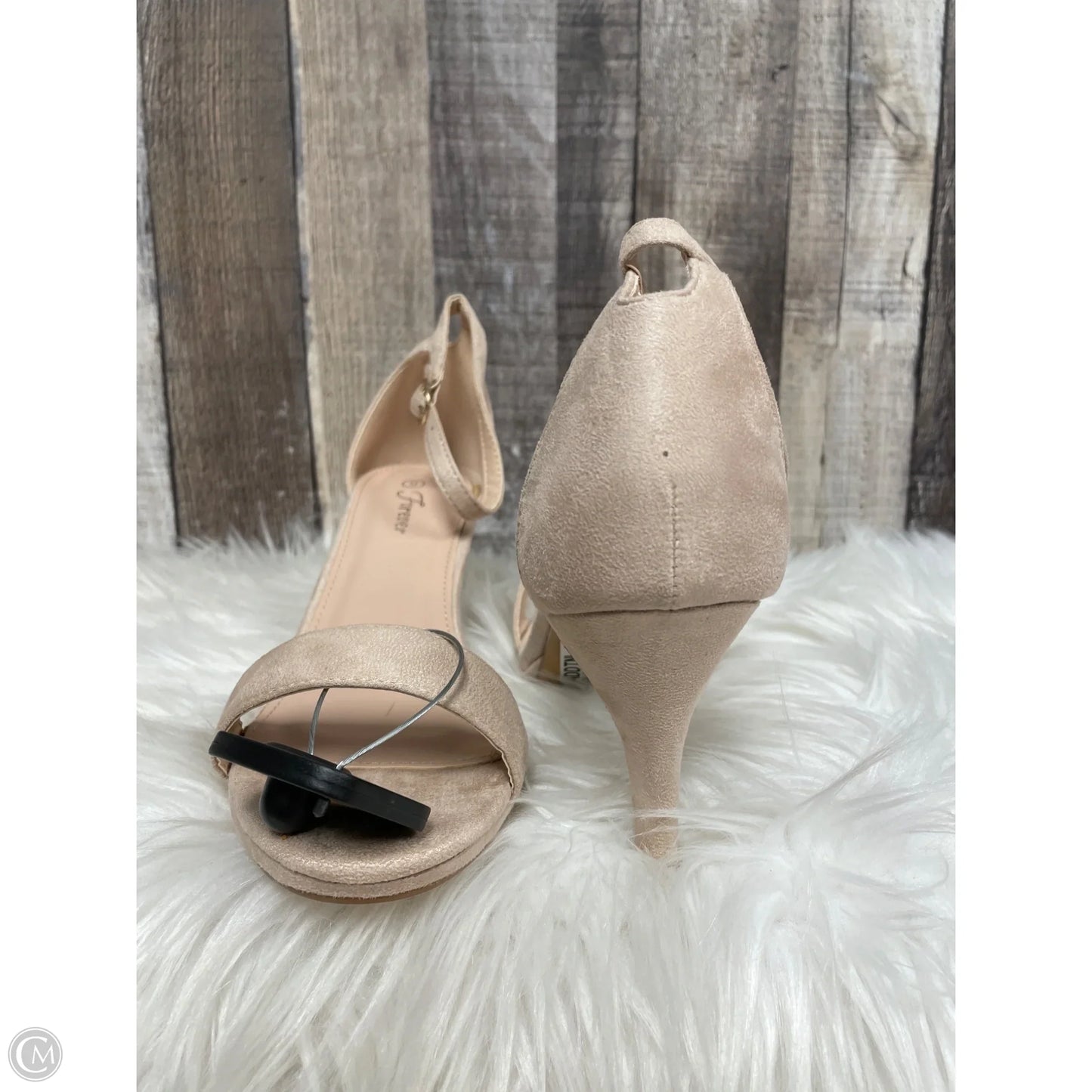 Sandals Heels Stiletto By Forever In Tan, Size: 9