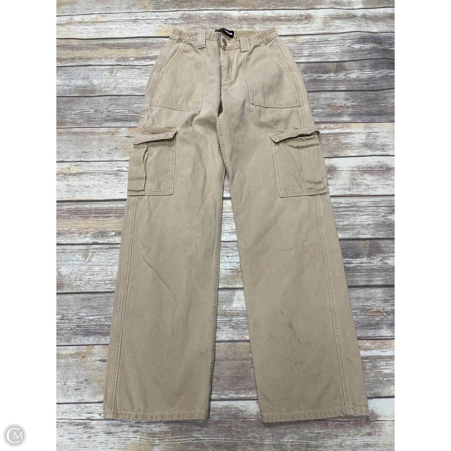 Jeans Straight By Fashion Nova In Tan, Size: 2