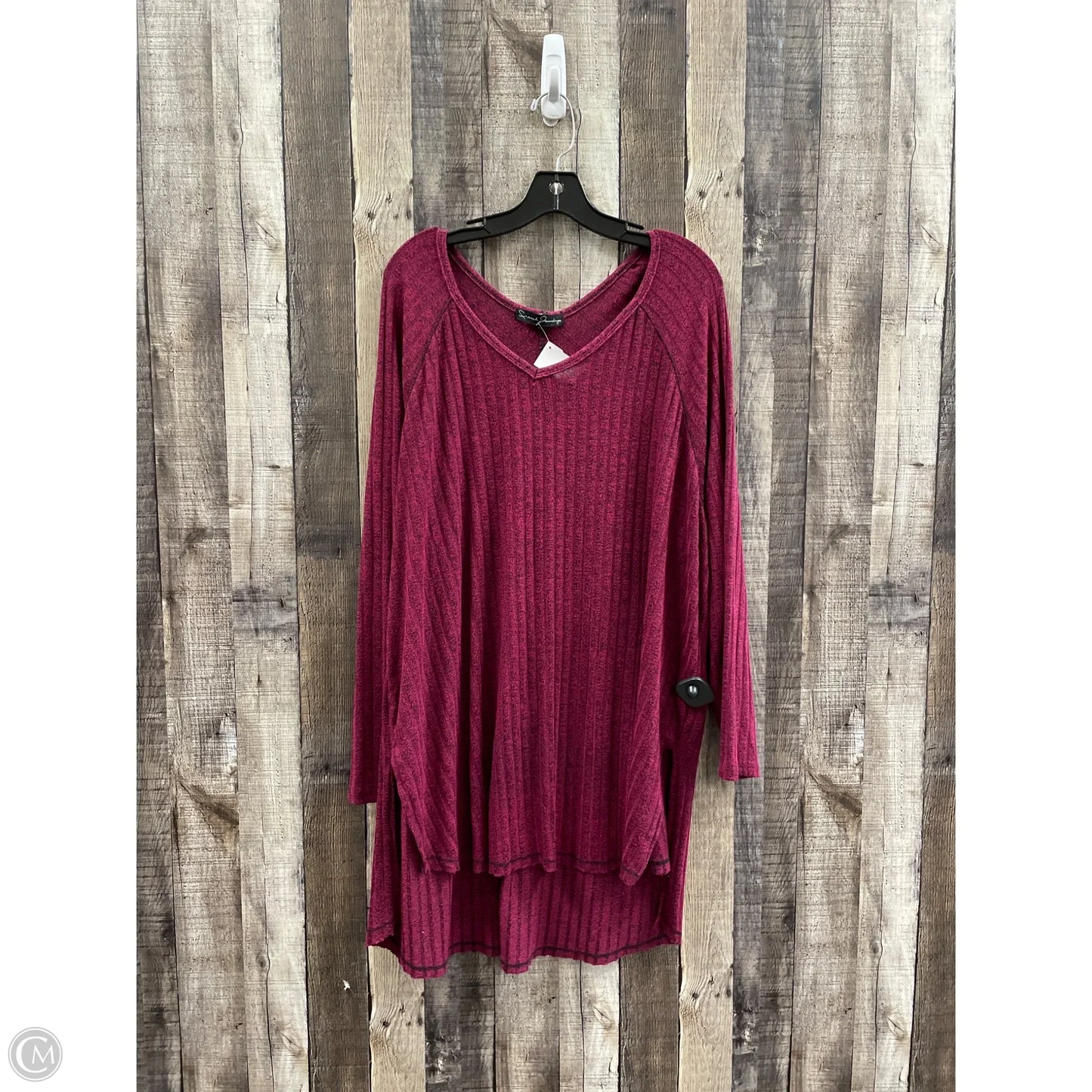 Sweater By French Laundry In Maroon, Size: 3x