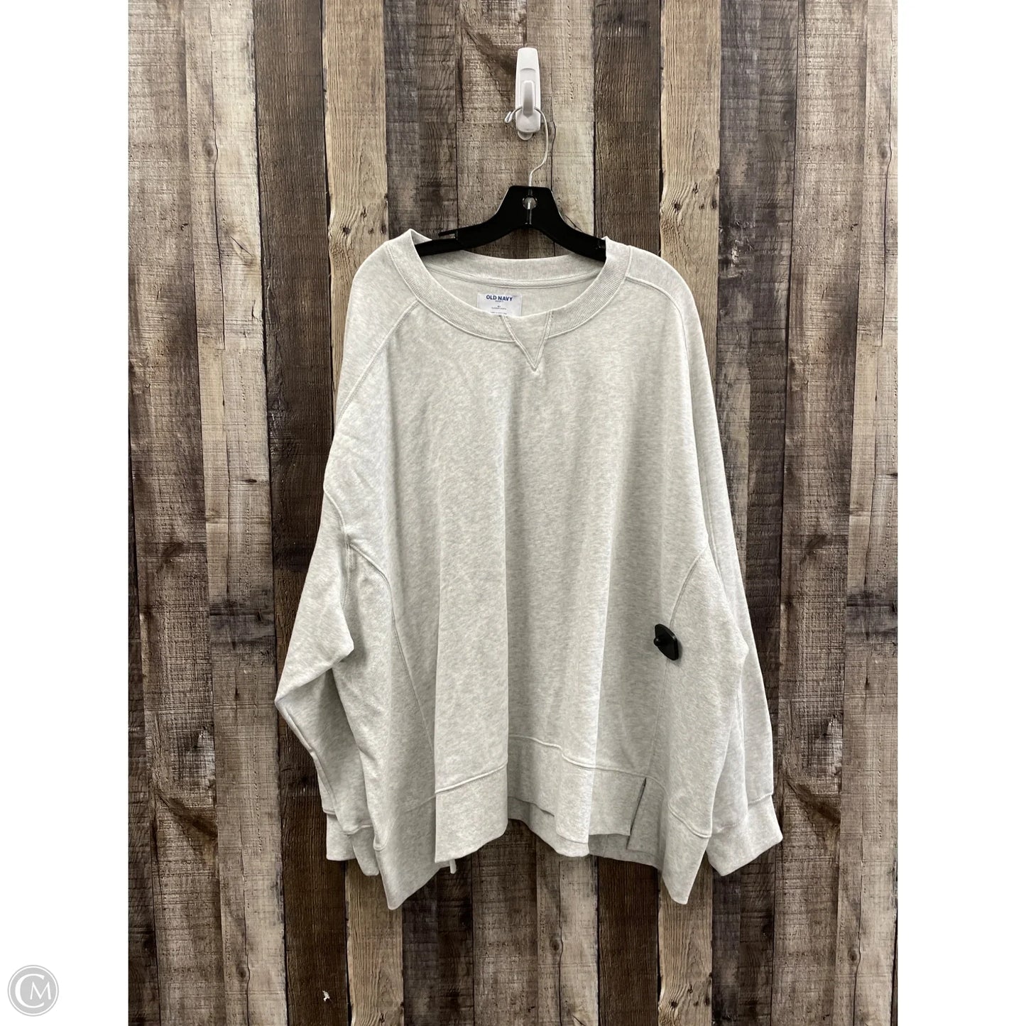 Sweatshirt Crewneck By Old Navy In Grey, Size: 4x