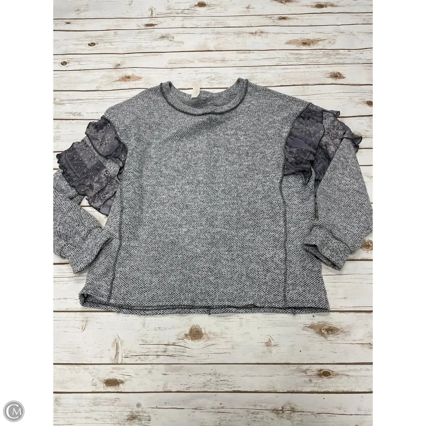 Sweater By Cme In Grey, Size: 2x