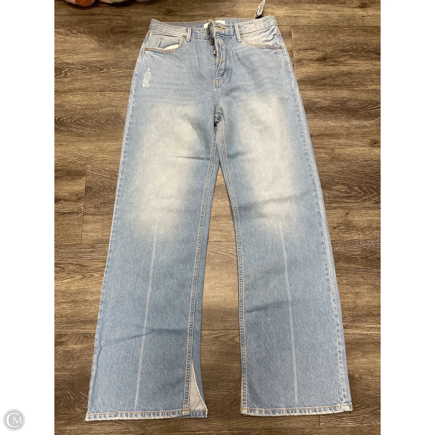 Jeans Wide Leg By Kancan In Blue Denim, Size: 8