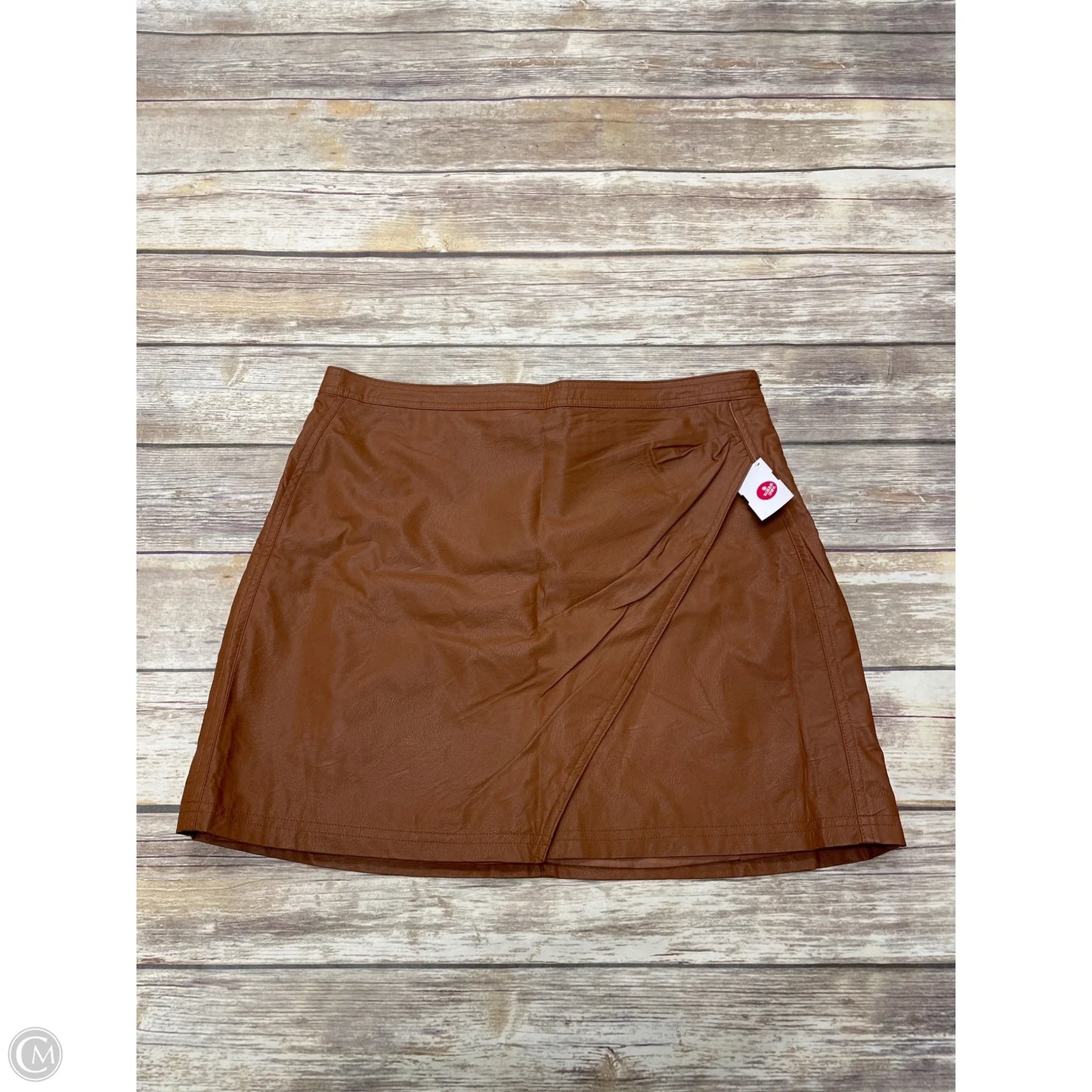 Skirt Midi By Shinestar In Brown, Size: Xl