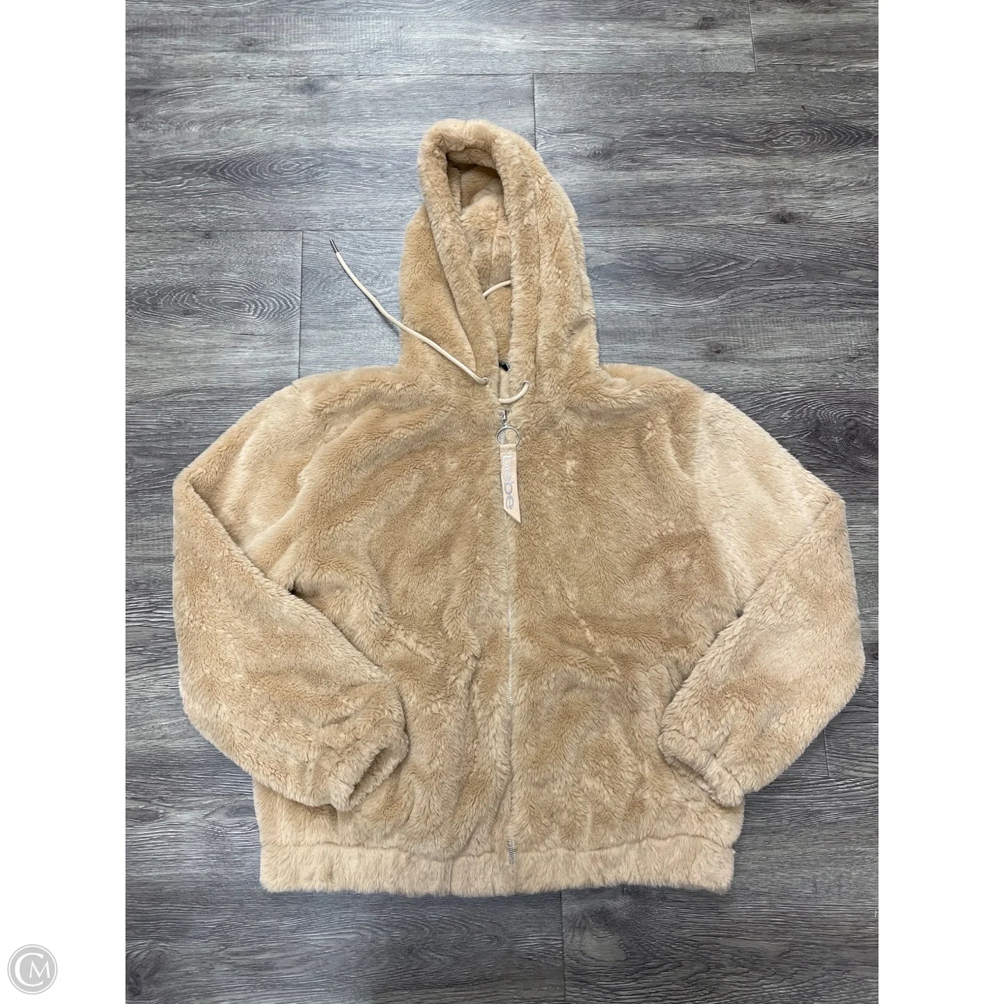 Jacket Faux Fur & Sherpa By Bebe In Tan, Size: L