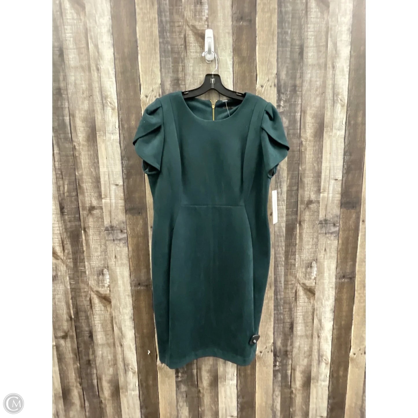Dress Casual Midi By Calvin Klein In Green, Size: Xl