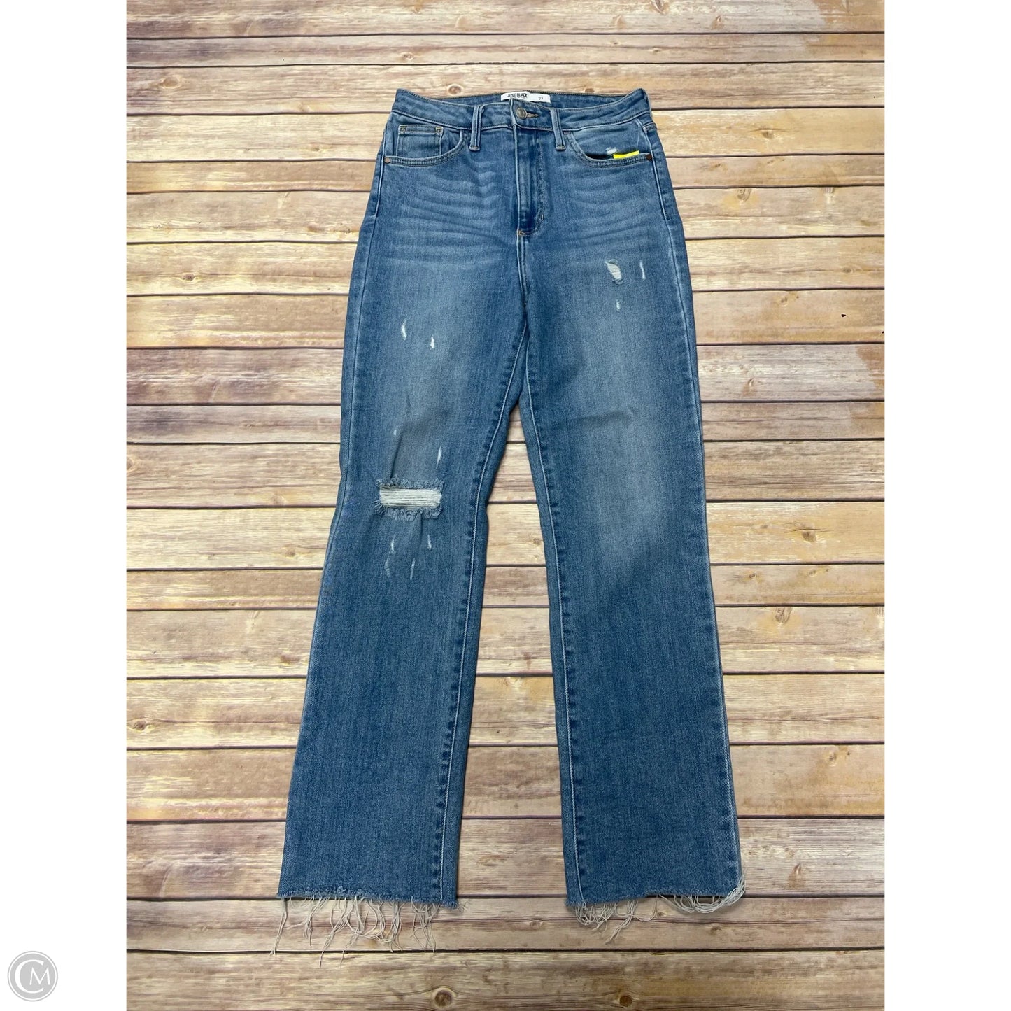 Jeans Boyfriend By Just Black In Blue Denim, Size: 4
