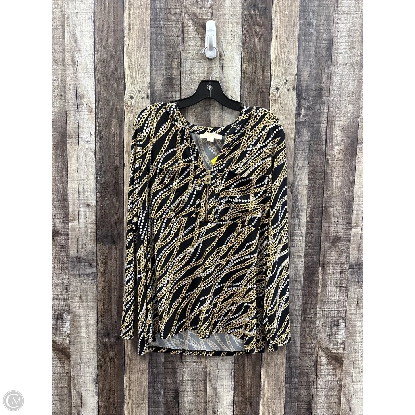 Top Long Sleeve By Michael By Michael Kors In Multi-colored, Size: L