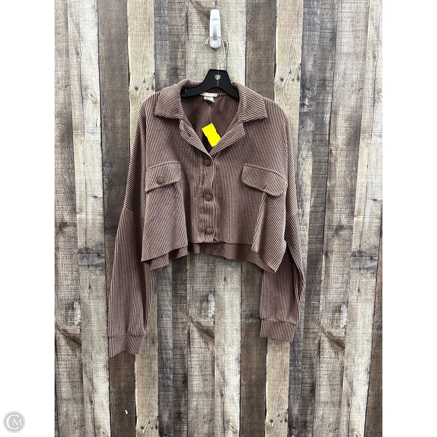Top Long Sleeve By Altard State In Brown, Size: S