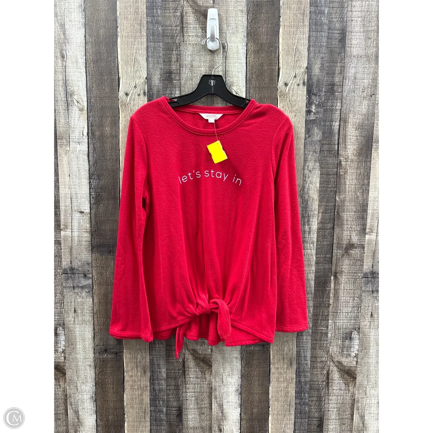 Top Long Sleeve By Lc Lauren Conrad In Red, Size: L