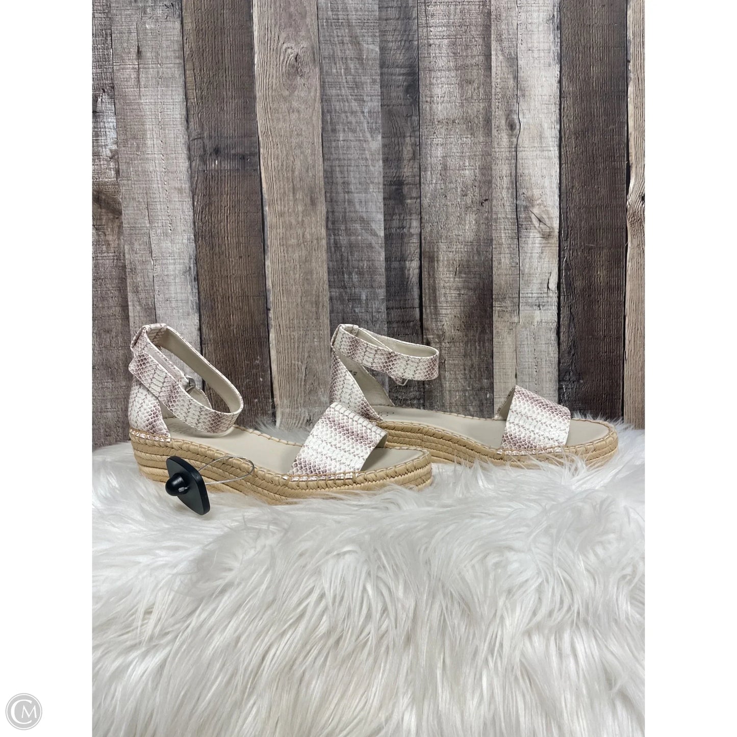 Sandals Heels Wedge By Franco Sarto In Snakeskin Print, Size: 10