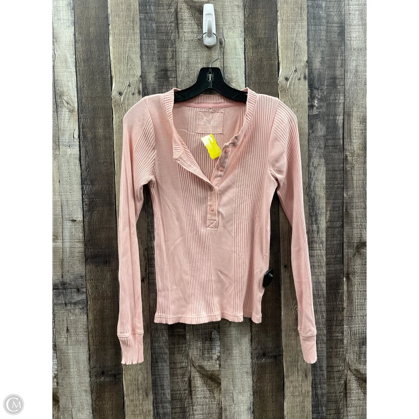 Top Long Sleeve By Aerie In Pink, Size: M