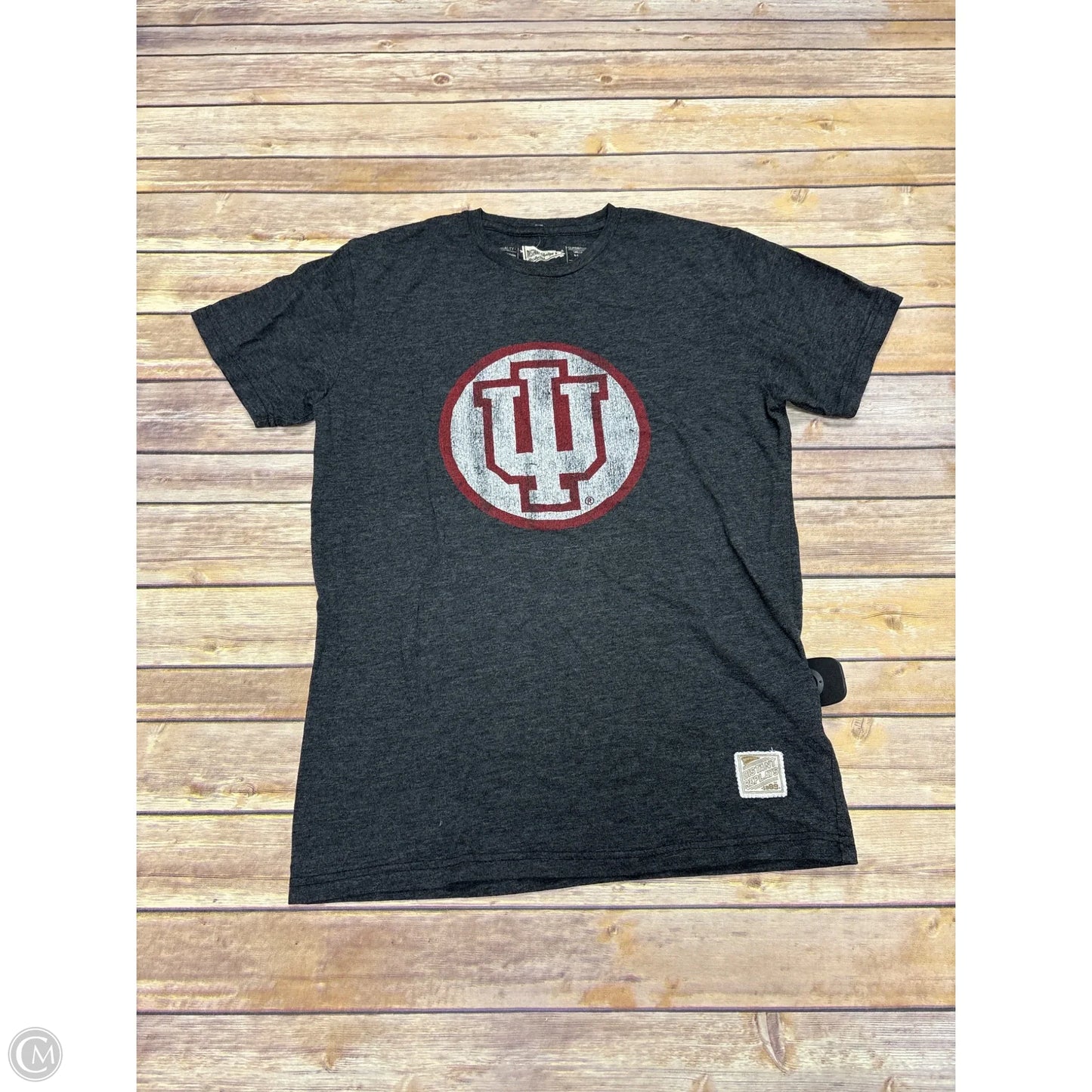 Athletic Top Short Sleeve By Cme In Grey, Size: S